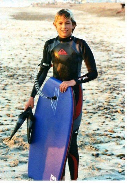 Cody with bodyboard on the beach