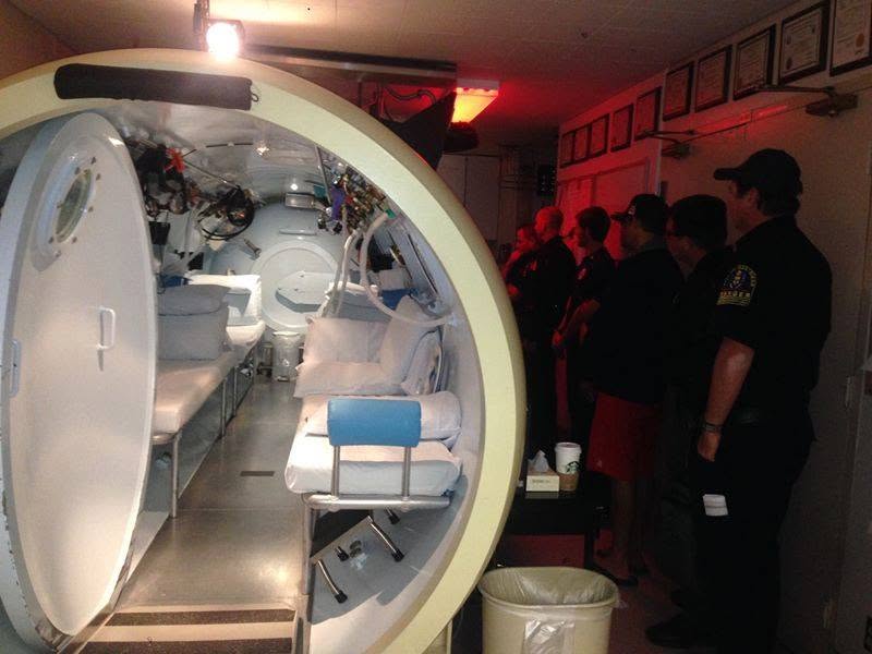 Hyperbaric chamber familiarisation session
