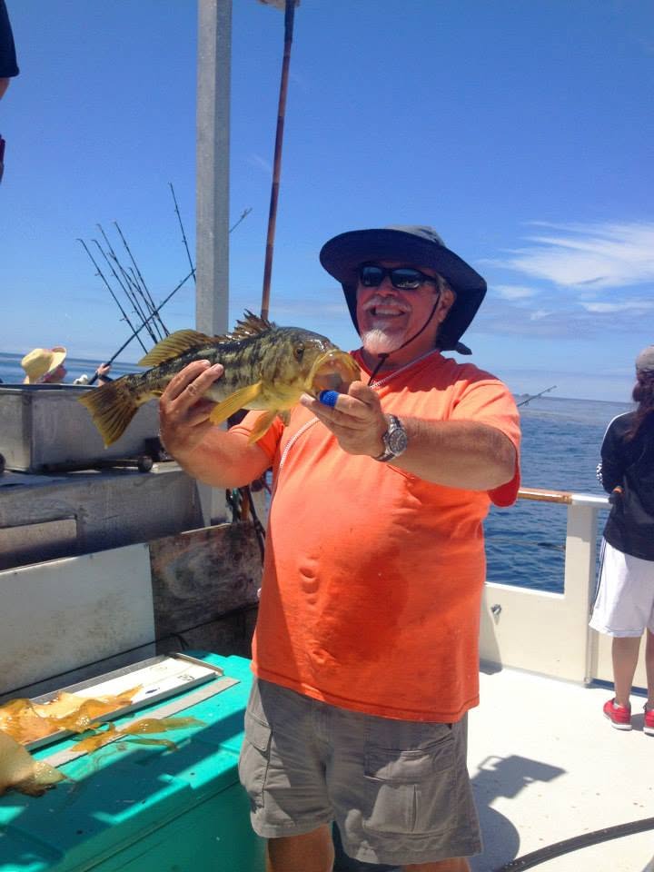 Angler with rockfish catch