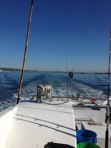 Wake off the stern, heading out to sample
