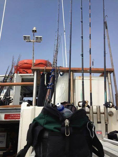Rigged rods aboard the survey vessel