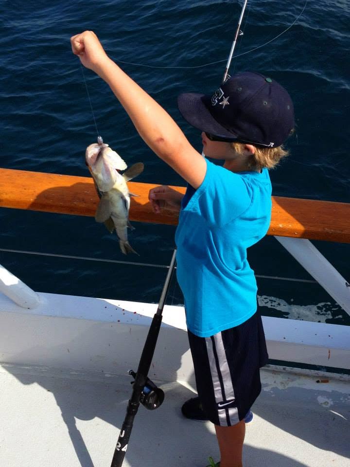 Young angler with catch during a CRFS survey