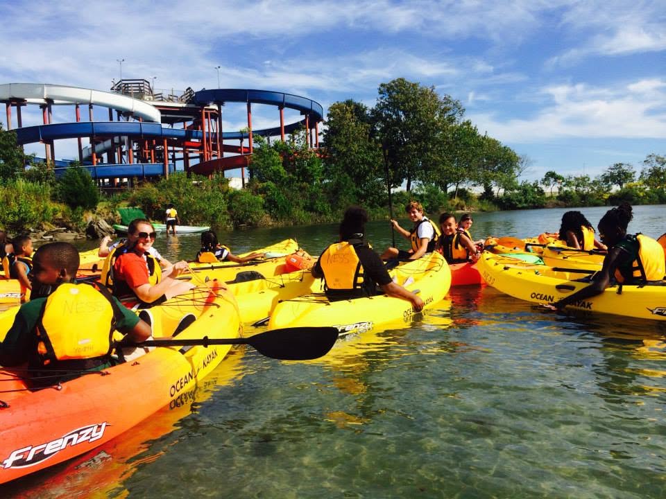 Kayaking group session, New London