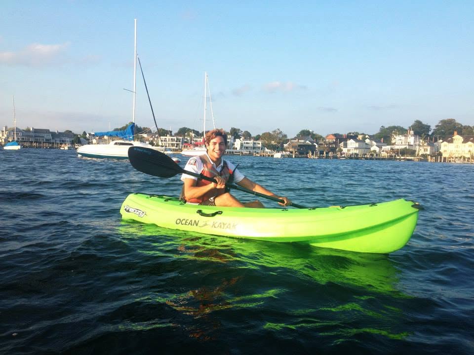 Kayaking session on Long Island Sound