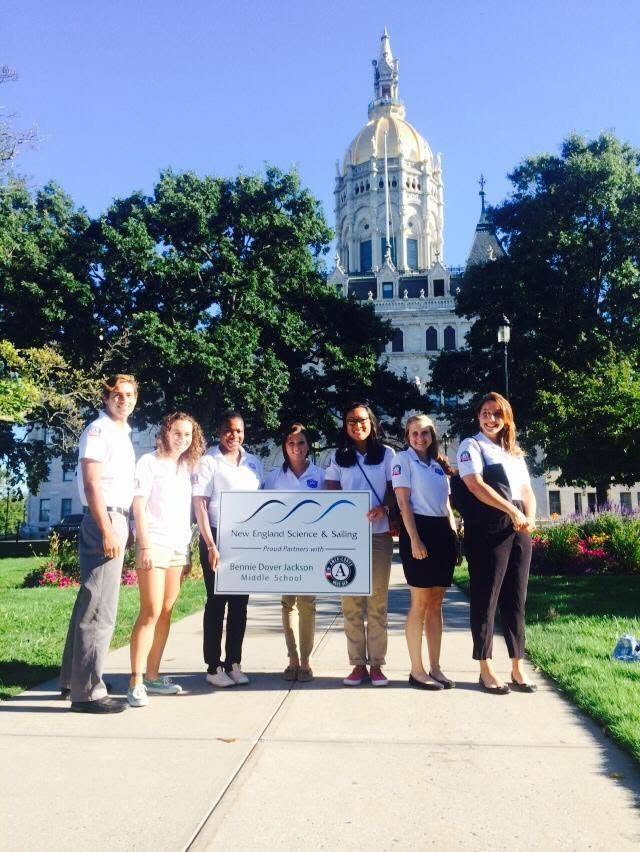 AmeriCorps team at the Connecticut State Capitol