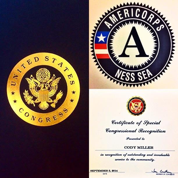 AmeriCorps and Congressional recognition of the NESS partnership