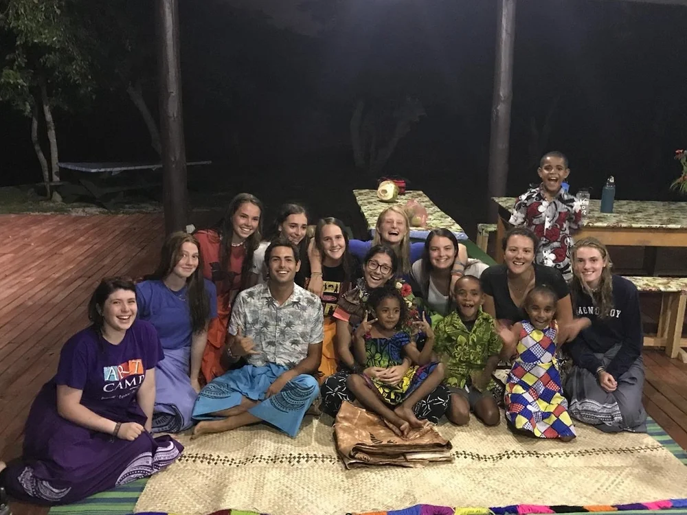 Evening gathering with the local community, Fiji