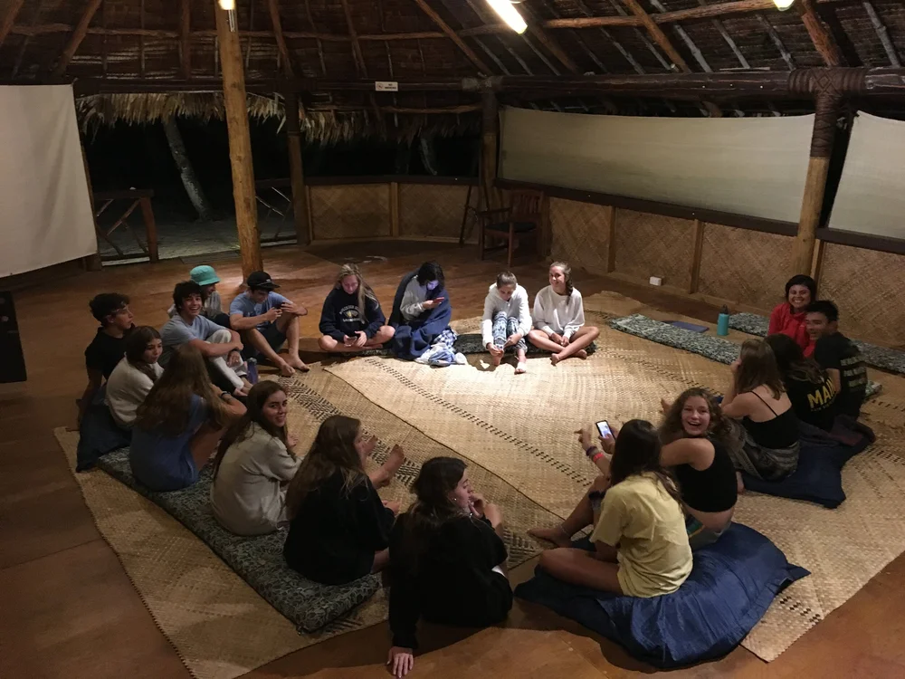 Evening programme session with students