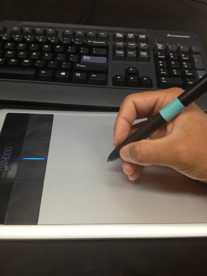 Digitising tablet used for coral species tracing