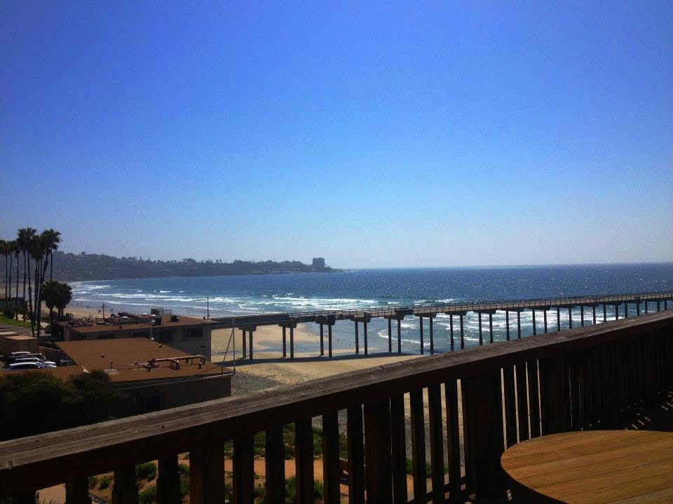 Scripps Pier from above — La Jolla