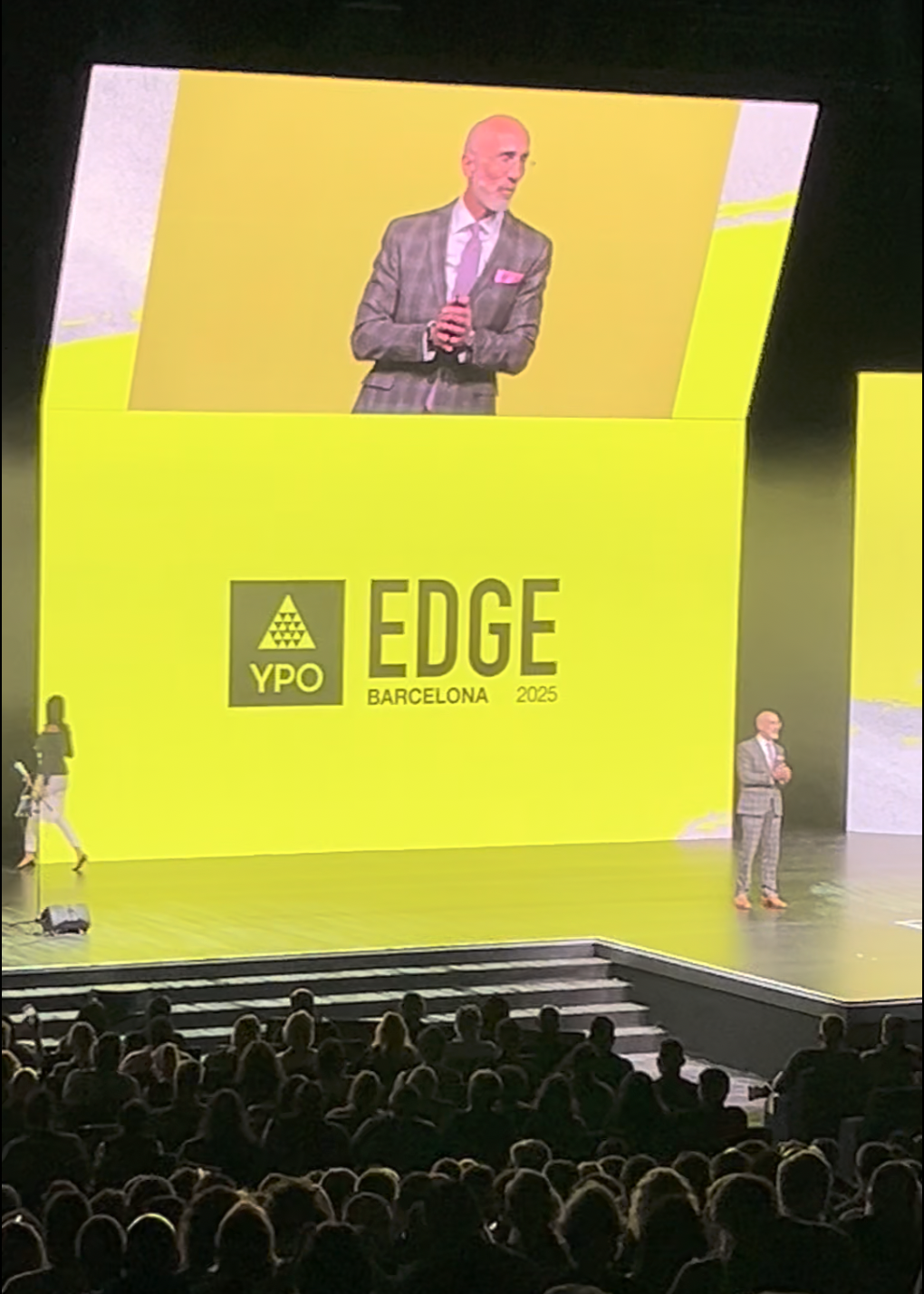 YPO EDGE Barcelona 2025 stage screen