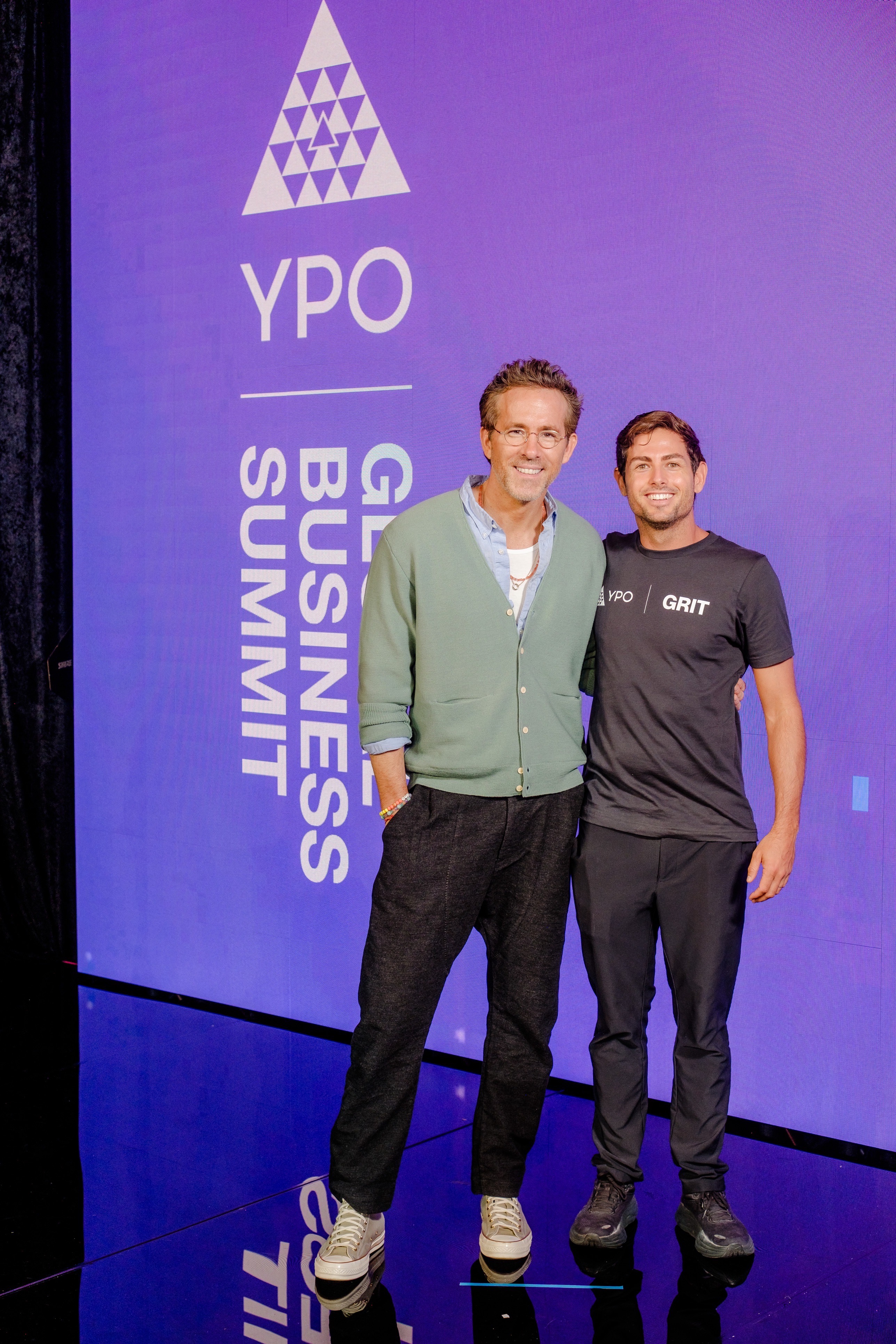With a guest speaker at the YPO Global Business Summit